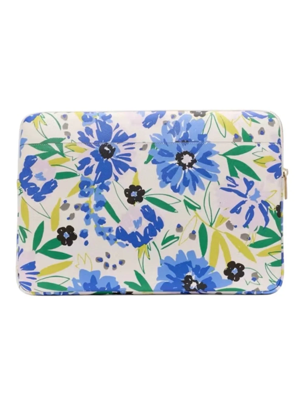 Kate Spade Madison Floral Laptop Sleeve Blue Green NWT